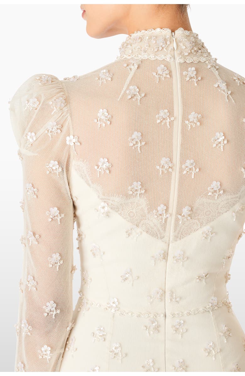 Jenny Packham Dore Dress, Alternate, color, Ivory