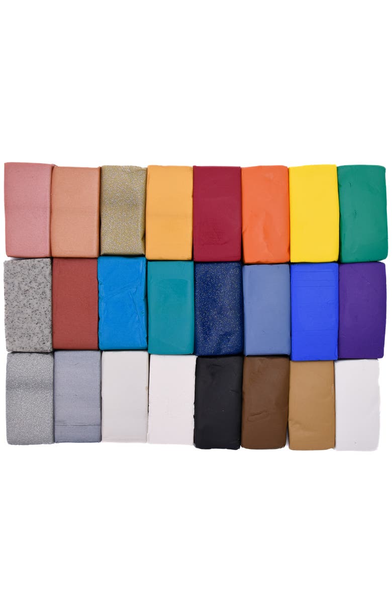 Sculpey Multipack, Premo + Souffle, 24 Unique Color Glitter Bars, Alternate, color, Multicolored