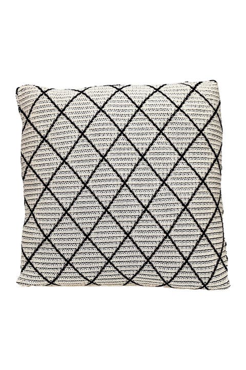 Grove Transitional Beige/Cream Throw Pillow
