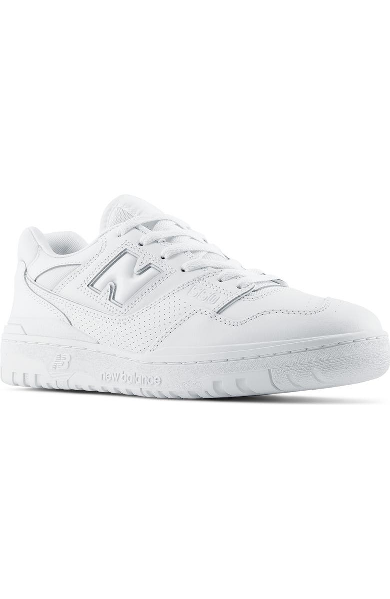 New Balance 550 Basketball Sneaker, Main, color, White/ White
