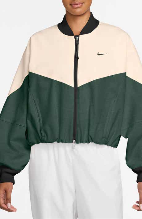 Sportswear Modern Fleece Cocoon Bomber Jacket