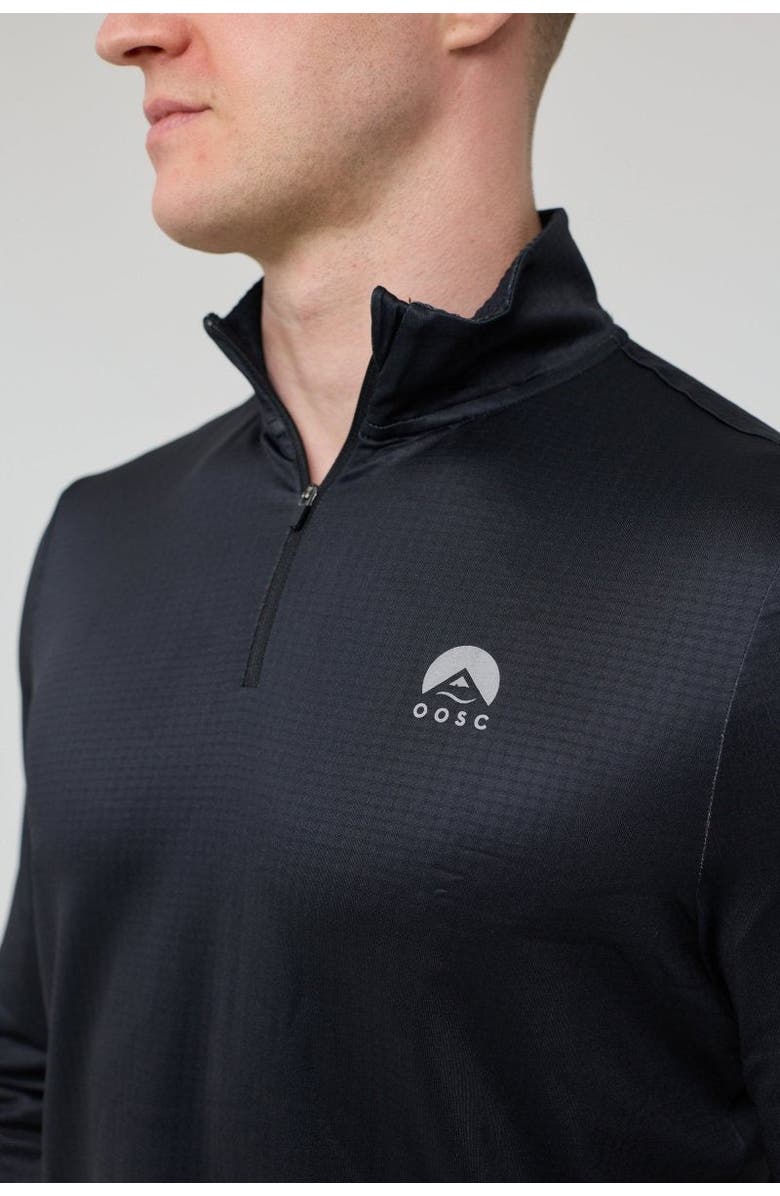 OOSC Elite Activewear 1/4 Zip Top - Black, Alternate, color, Black