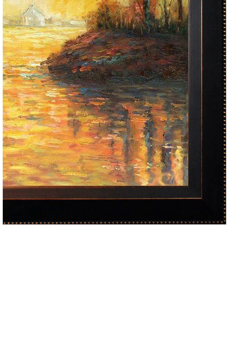 Le Coucher Du Soleil La Seine by Claude Monet Framed Wall Art - 20"x24", Alternate, color, MULTI