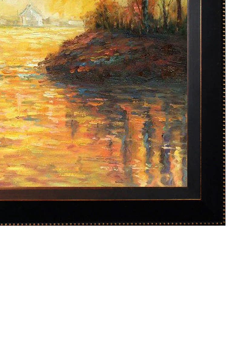 OVERSTOCK ART Le Coucher Du Soleil La Seine by Claude Monet Framed Wall Art - 20"x24", Alternate, color, 