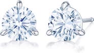 Kwiat Round Brilliant Cut Diamond & Platinum Stud Earrings - 1.20ct.