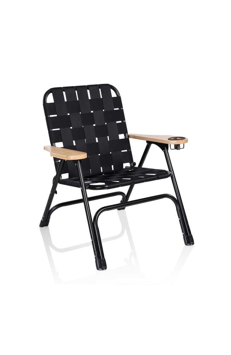 Oniva Lux Woven Camp Chair, Main, color, Black