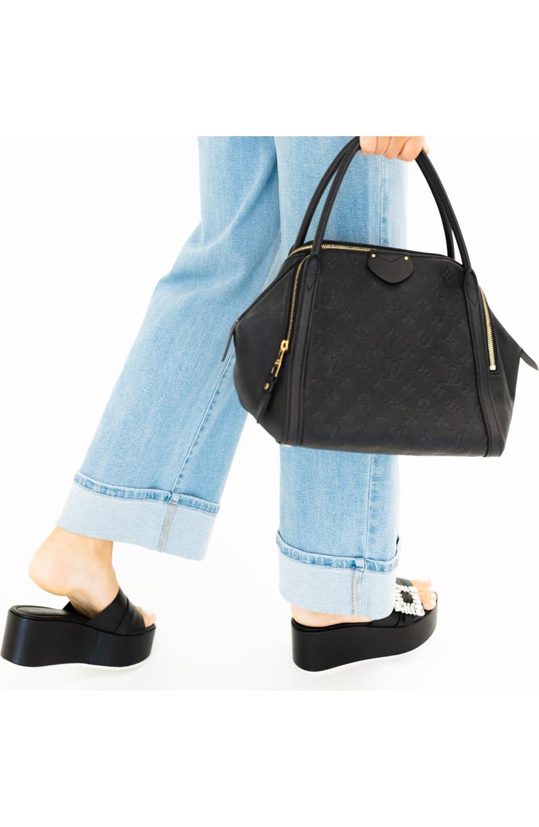 BEAUTIISOLES Dita Platform Sandal, Alternate, color, Black