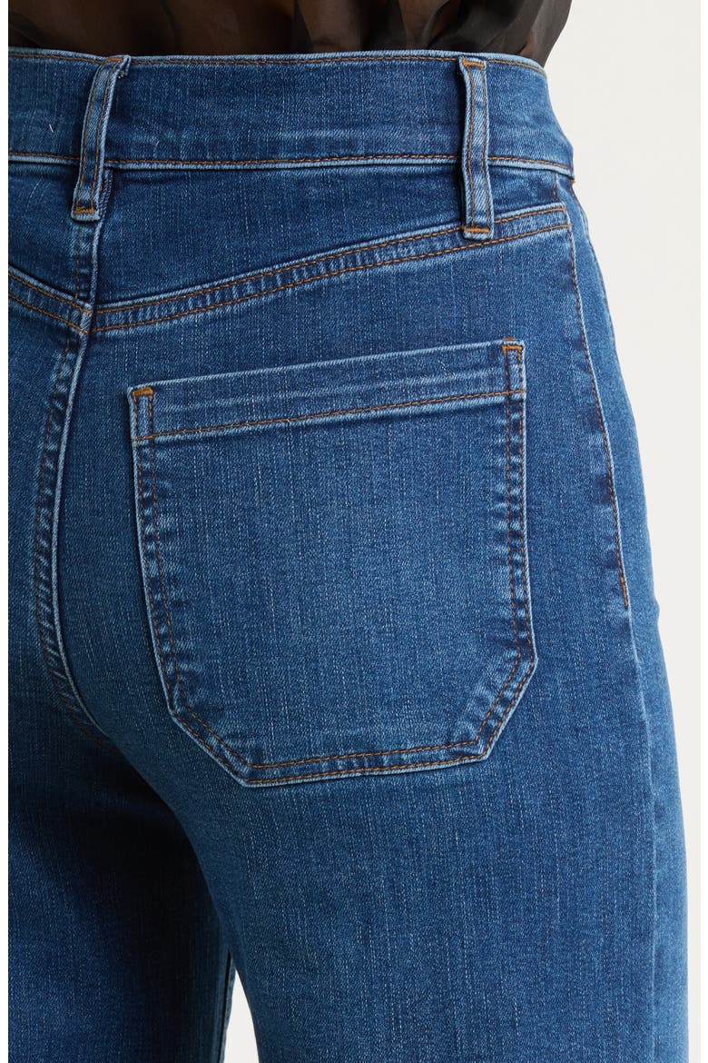Le Slim Palazzo Long Modernist Pocket Wide Leg Jeans, Alternate, color, SAVIOR