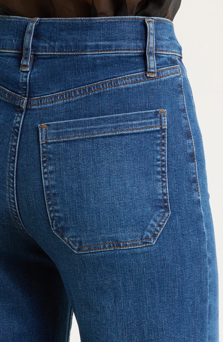 FRAME Le Slim Palazzo Long Modernist Pocket Wide Leg Jeans, Alternate, color, Savior