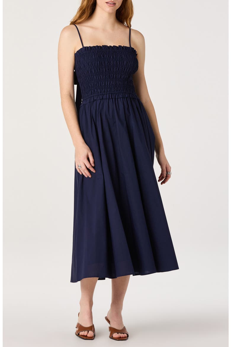 Harper A-Line Dress, Alternate, color, NAVY