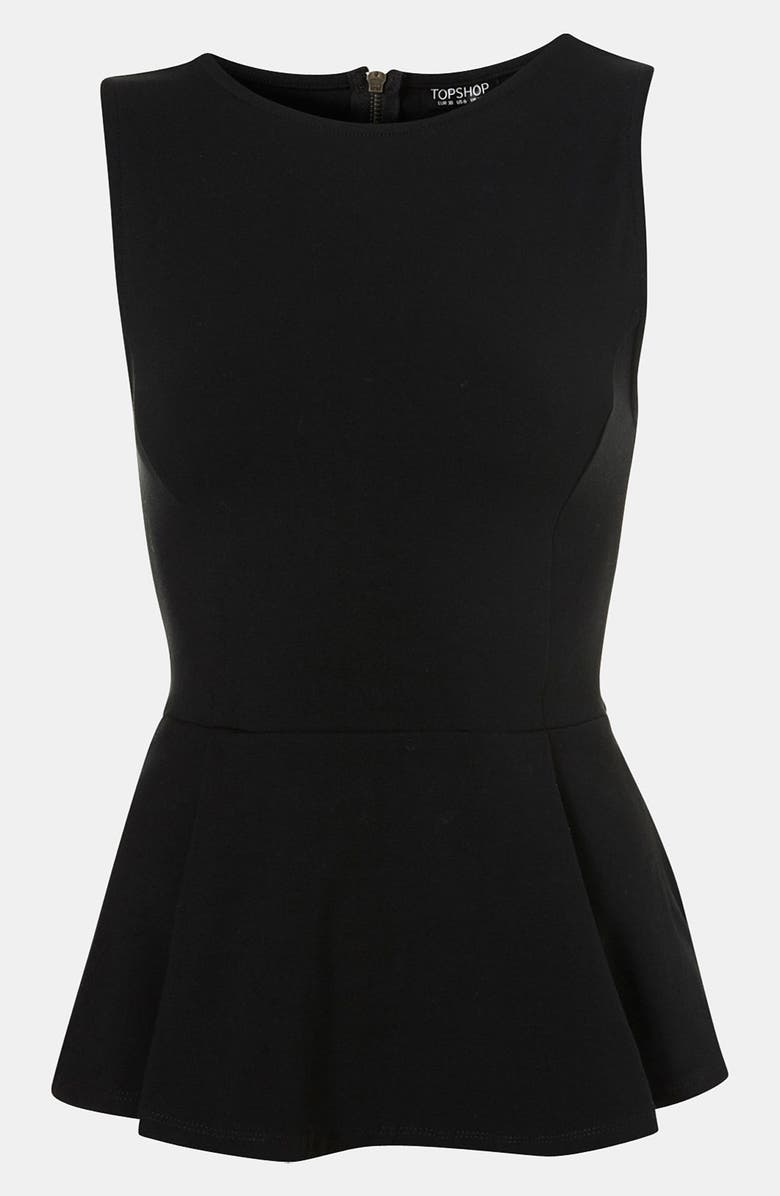 Topshop Peplum Tank, Main, color,