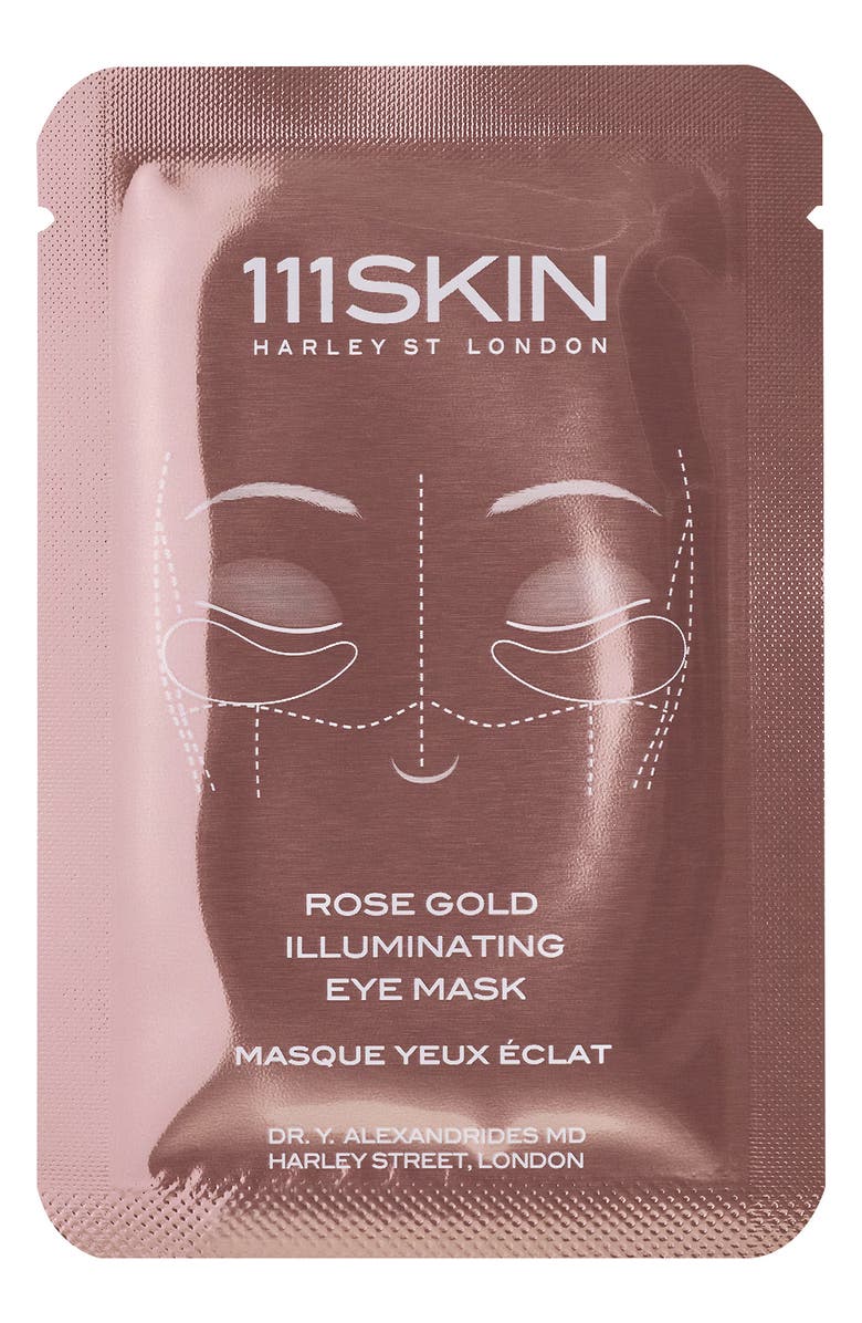 111SKIN Rose Gold Illuminating 8-Piece Eye Mask Box, Alternate, color, 