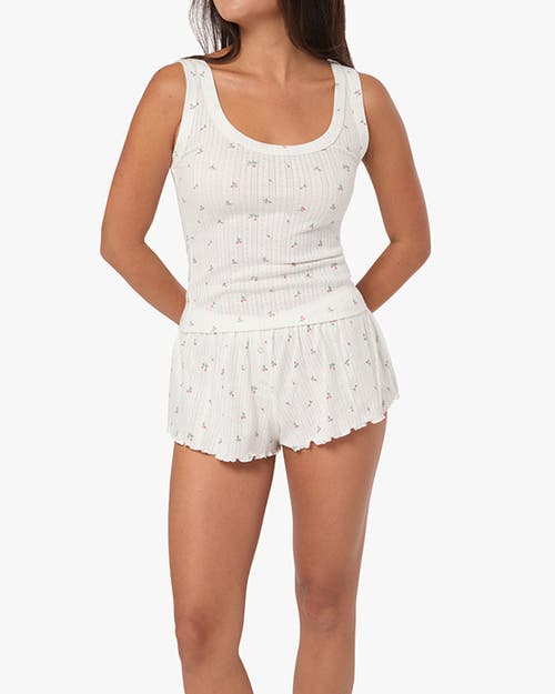 Weworewhat Scoop Tank In Ivory/pink