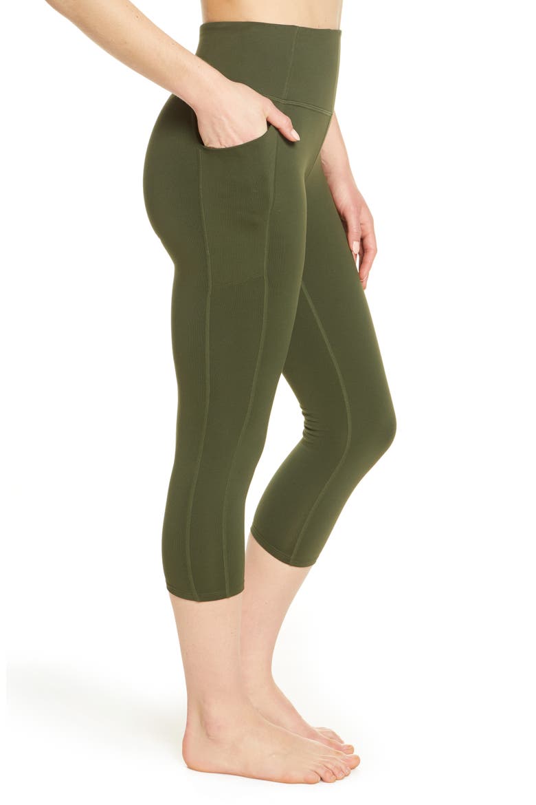 Live In High Waist Pocket 7/8 Leggings, Alternate, color, GREEN URBAN