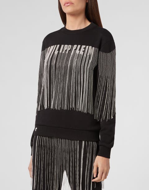 Sweatshirt Ls Fringe Women