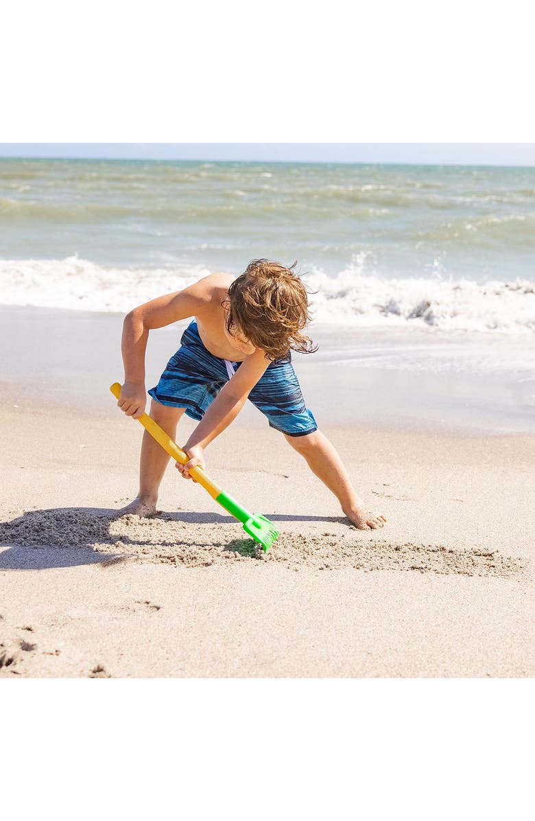 SPIELSTABIL Kids Garden Tools - Long Handled Garden Rake, Sand Box Toys and Toddler Gardening Tools for Ages 2-4, Made in Germany, Alternate, color,