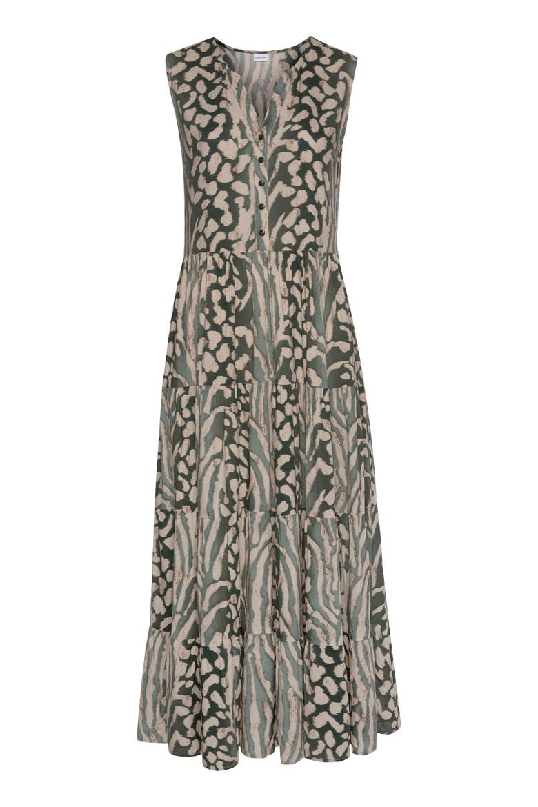 Sleeveless Animal Print Maxi Dress, Alternate, color, Animal Print