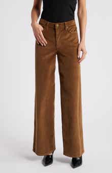 FRAME Le Slim Palazzo Corduroy Pants