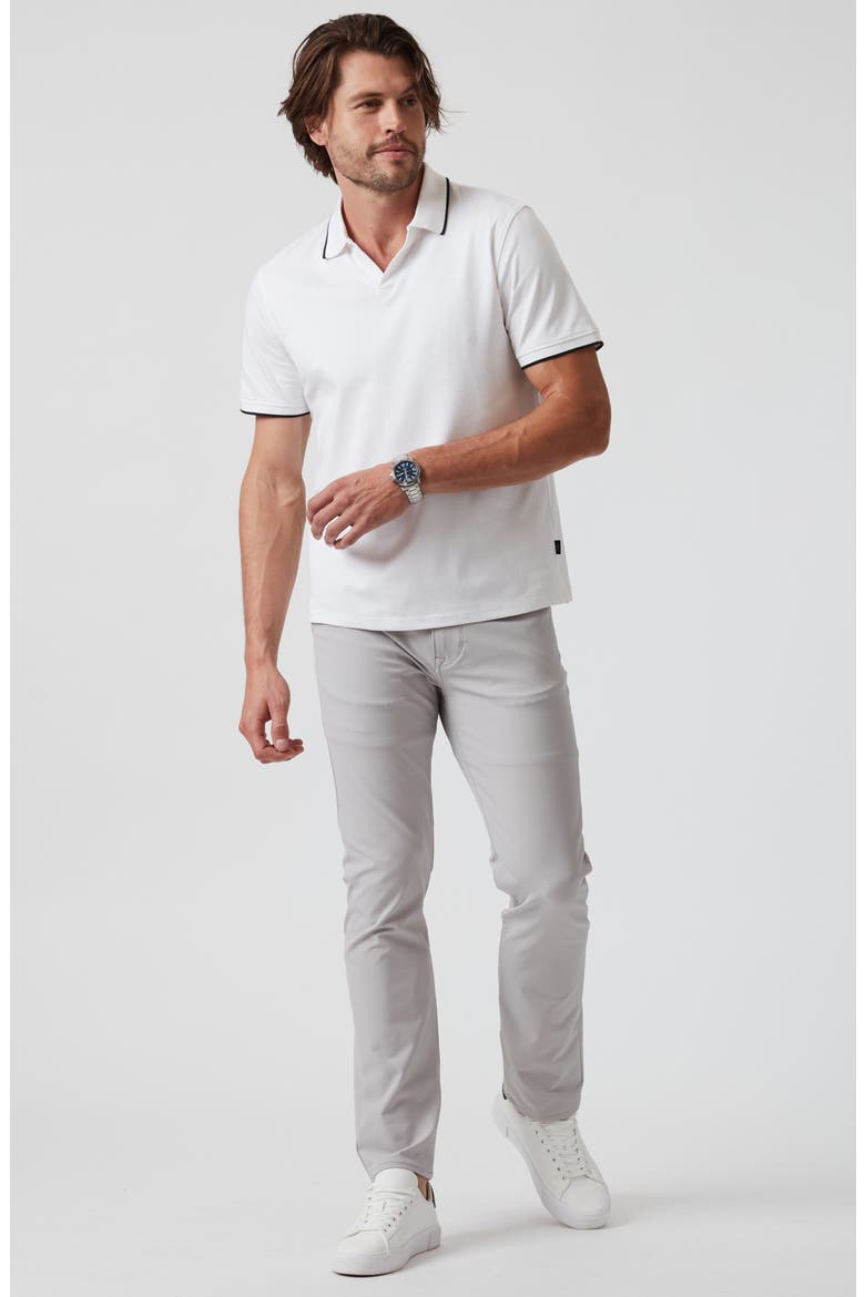 Riviera Tipped Pima Cotton Polo, Alternate, color, WHITE