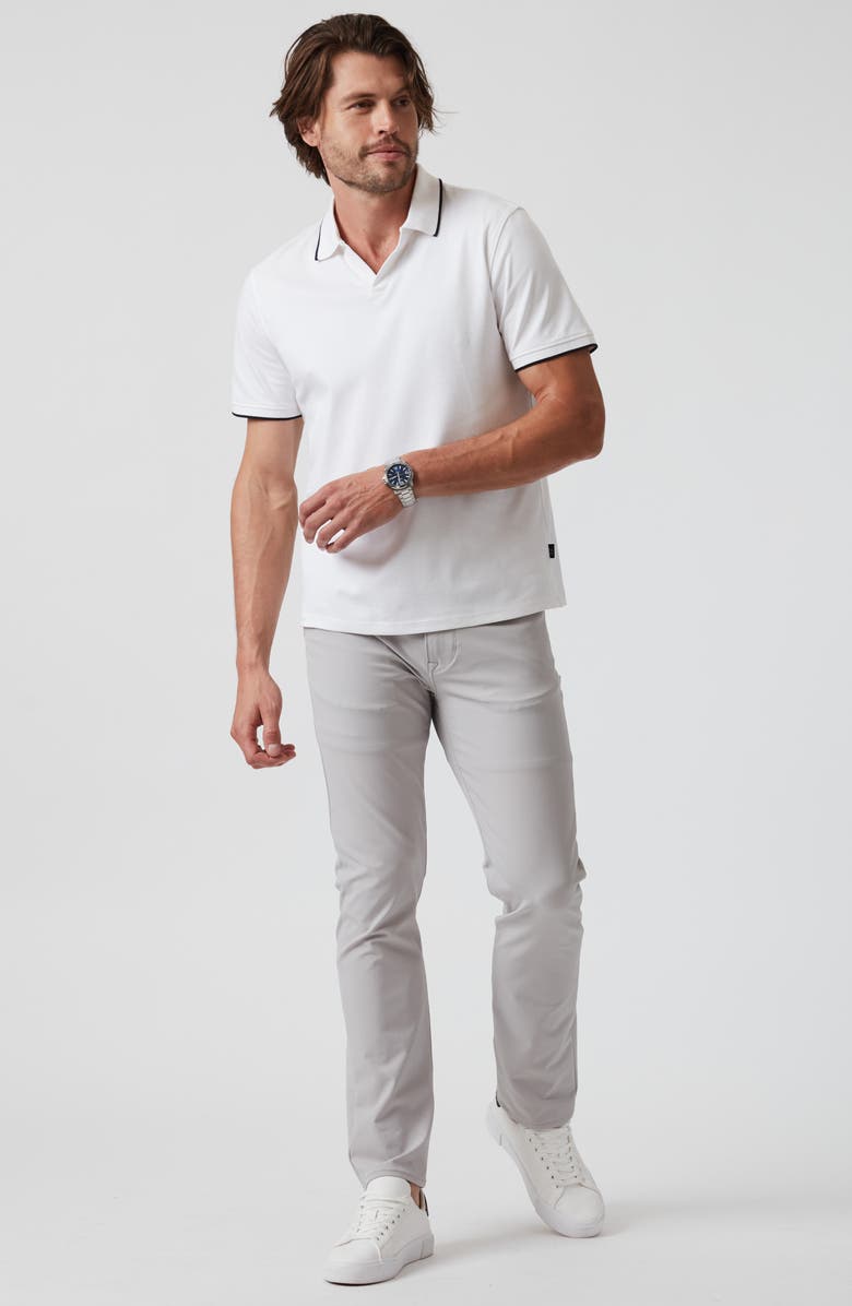 34 Heritage Riviera Tipped Pima Cotton Polo, Alternate, color, White