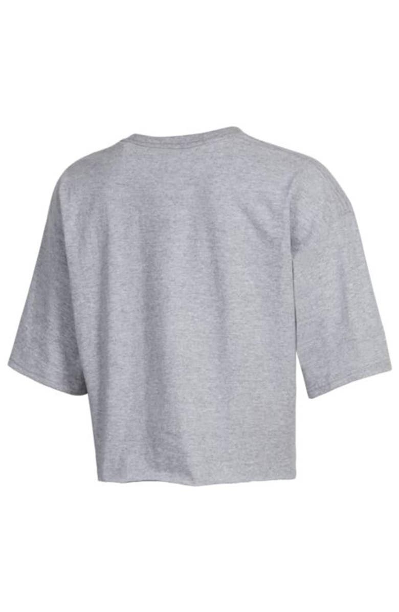 Champion Women's Champion Heathered Gray Ole Miss Rebels 2022 NCAA Men's Baseball College World Series Champions Locker Room Boyfriend Cropped T-Shirt, Alternate, color,