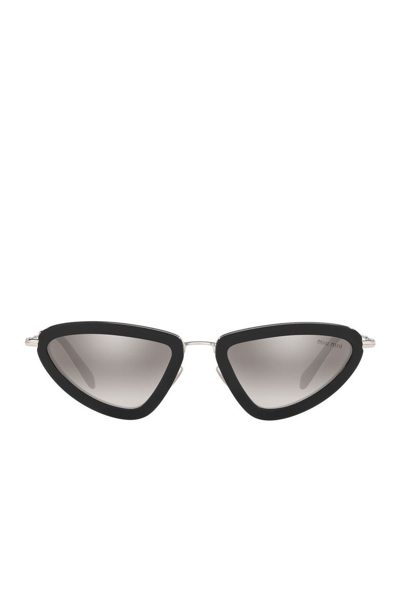 Miu Miu 53mm Irregular Sunglasses, Alternate, color,