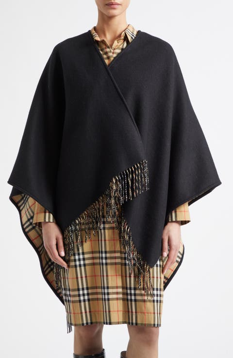 Reversible Wool Cape