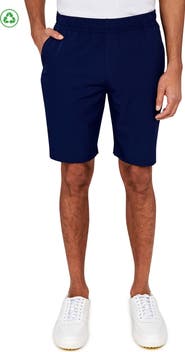 CONSTRUCT Regular Fit Solid Recycled Performance Drawstring Golf Shorts