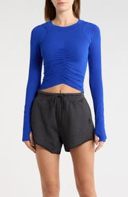 Free People FP Movement Tempo Ruched Long Sleeve T-Shirt
