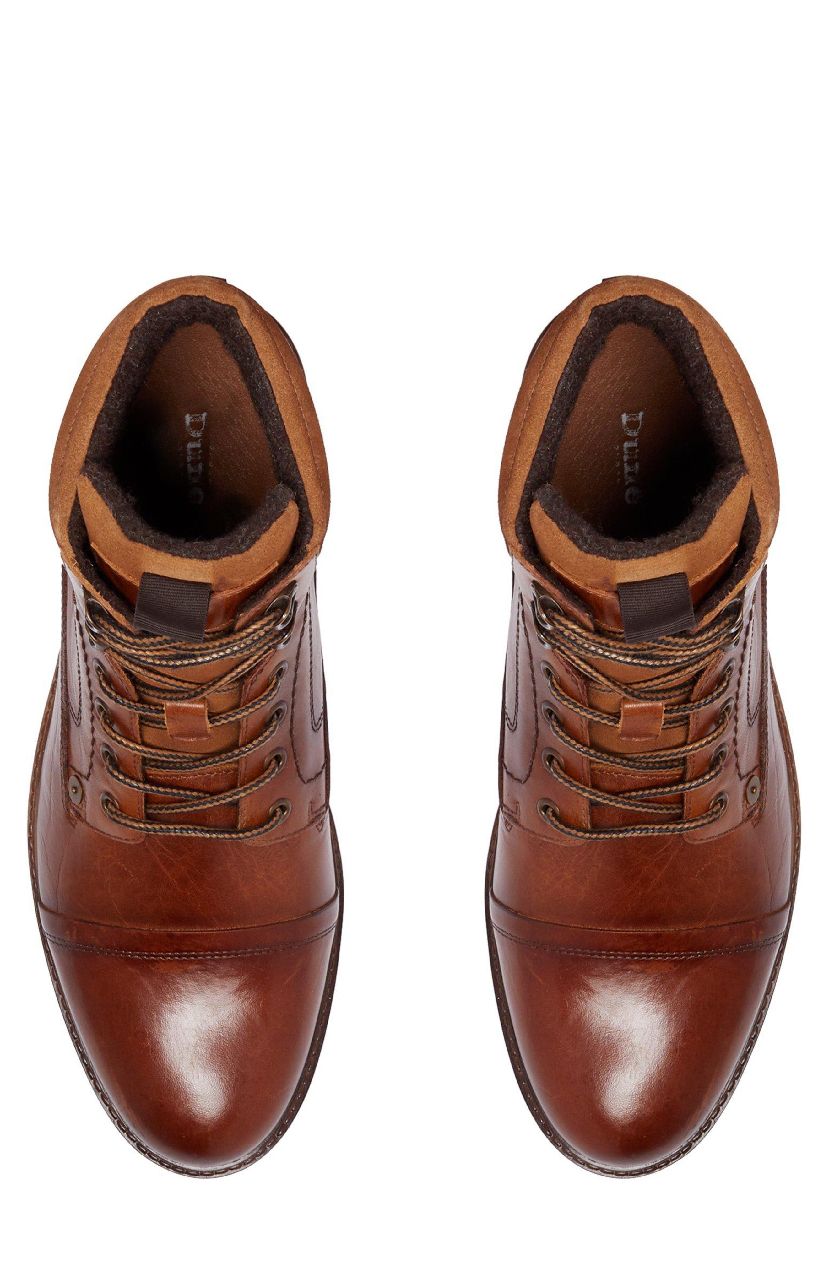 Candor Lace-Up Cap Toe Boot, Alternate, color, TAN