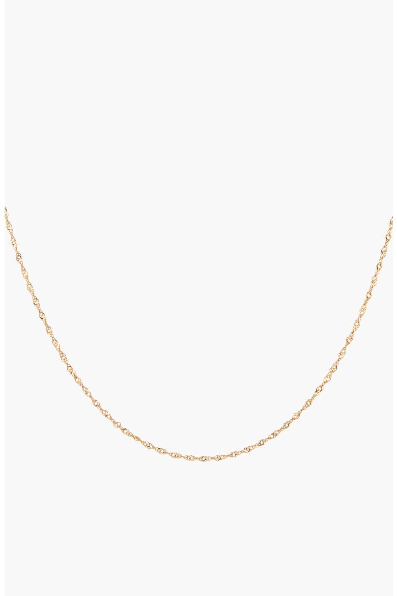 Barely There Chain Necklace, Main, color, Yellow