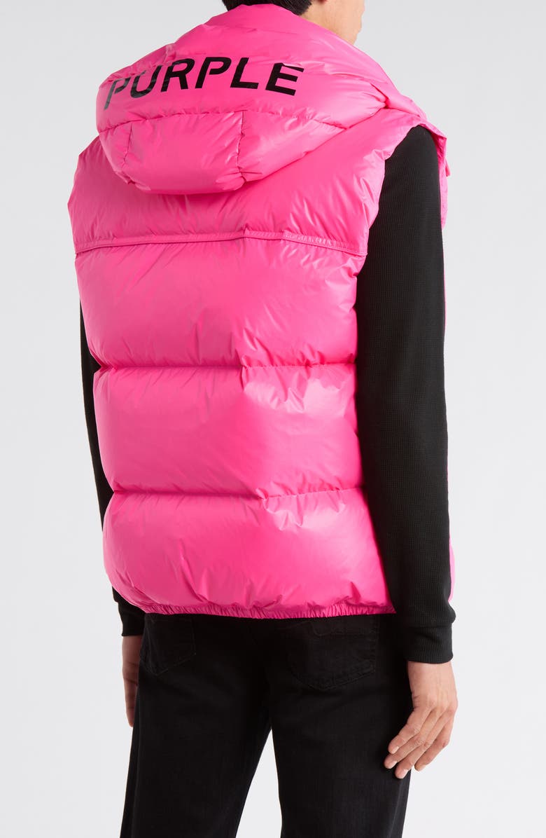 PURPLE BRAND Nylon Puffer Vest, Alternate, color, Nylon Puffer Vest