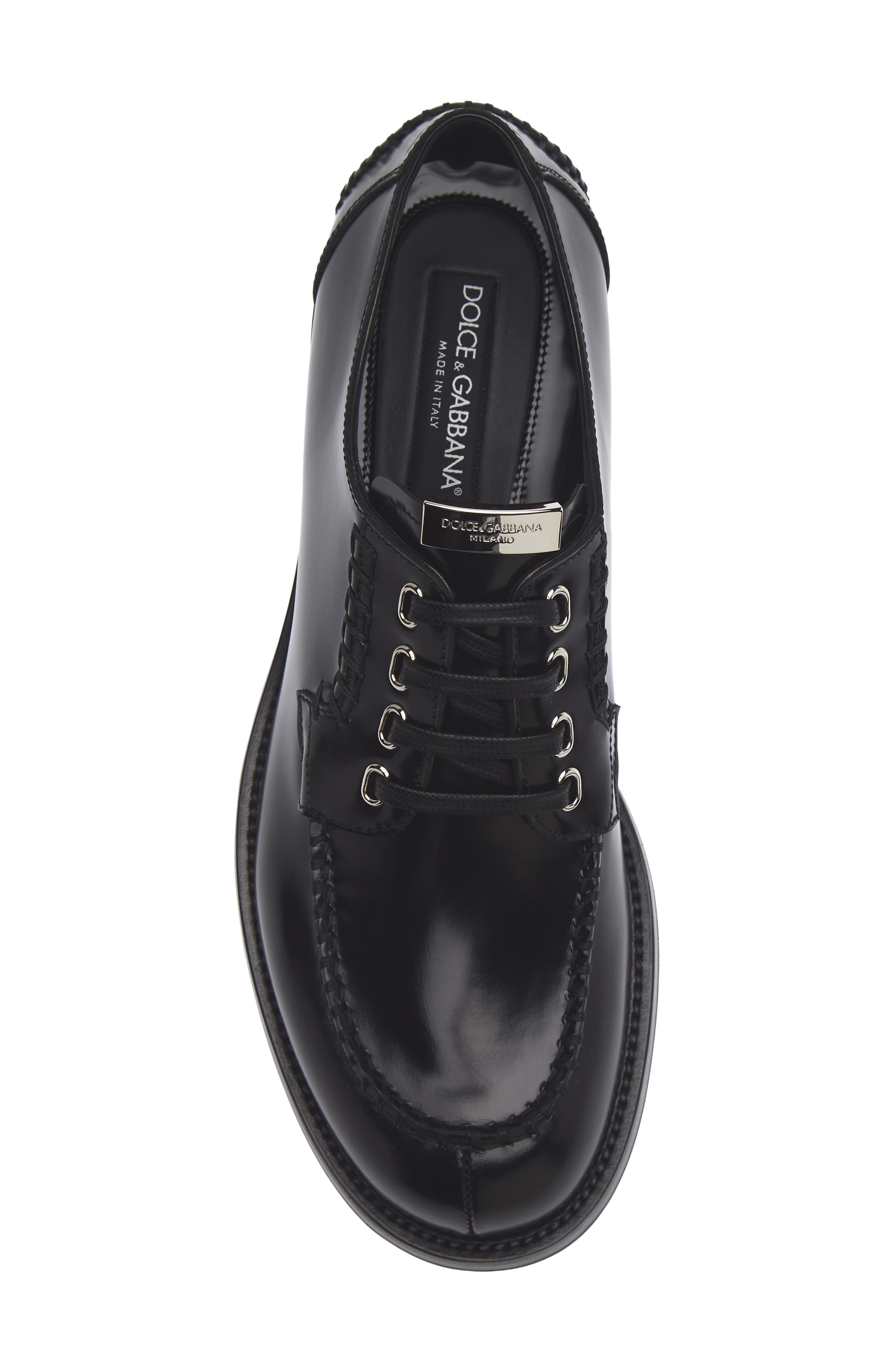 Leather Derby, Alternate, color, NERO