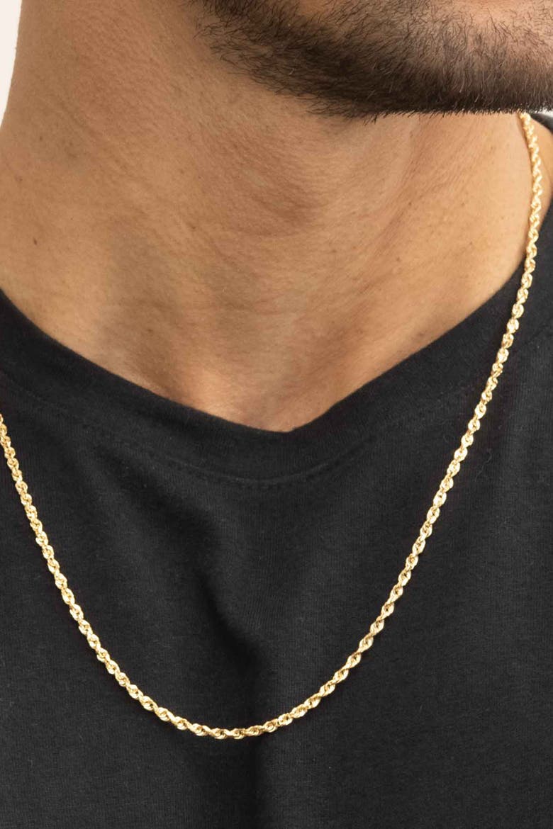 Men's Titan Rope Bold Chain in 10K Gold, Alternate, color, Yellow Gold