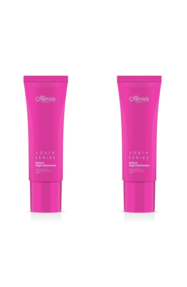 SKINCHEMISTS Youth Series Retinol 
Bakuchiol Night Moisturiser 50ml x 2 Duo Pack, Main, color, White