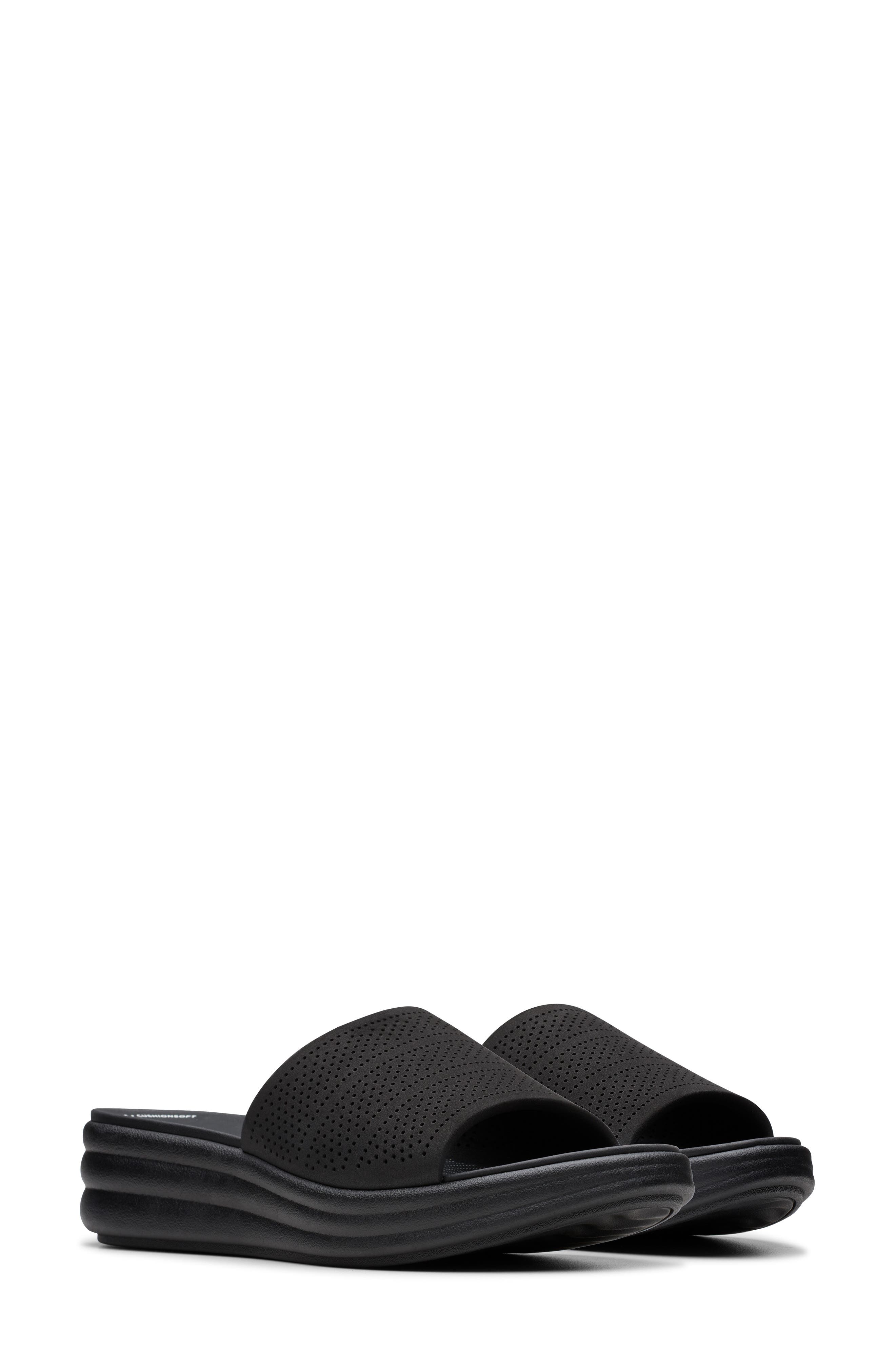 Clarks<sup>®</sup> Drift Twist Wedge Slide Sandal, Alternate, color, 