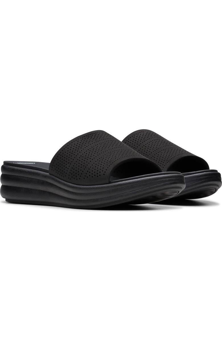Clarks<sup>®</sup> Drift Twist Wedge Slide Sandal, Alternate, color,