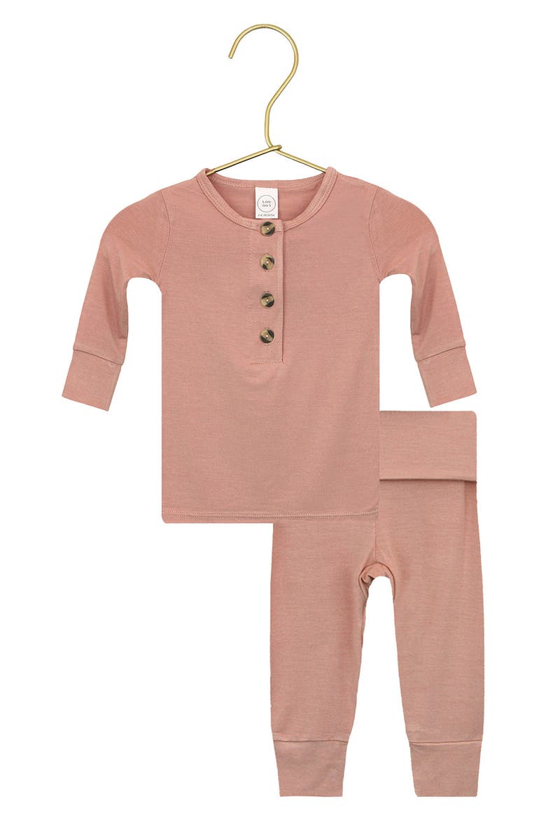 Print Henley & Pants Set, Main, color, BLAKELY