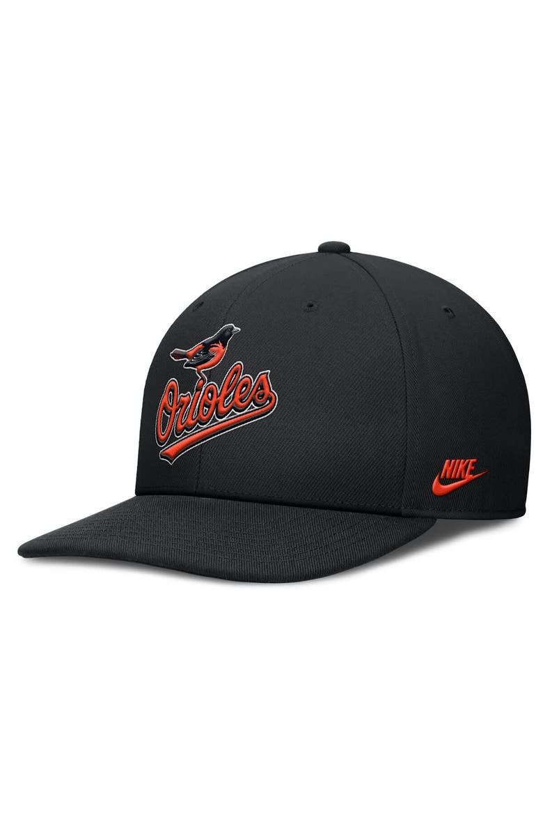 Nike Men's Nike Black Baltimore Orioles Pro Performance Snapback Hat, Alternate, color,