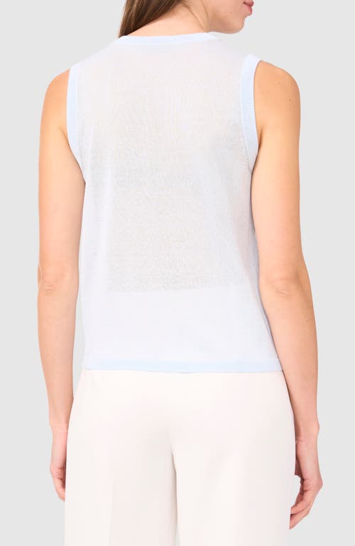 Halogenr Halogen(r) Sequin Detail Sleeveless Sweater In Ice Water