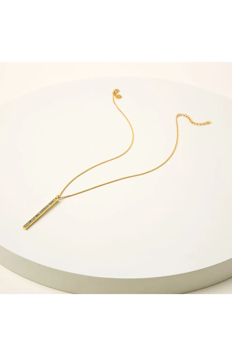 Uncommon Goods Sliced Raw Diamond Bar Necklace by Shana Gulati, Alternate, color, Gold