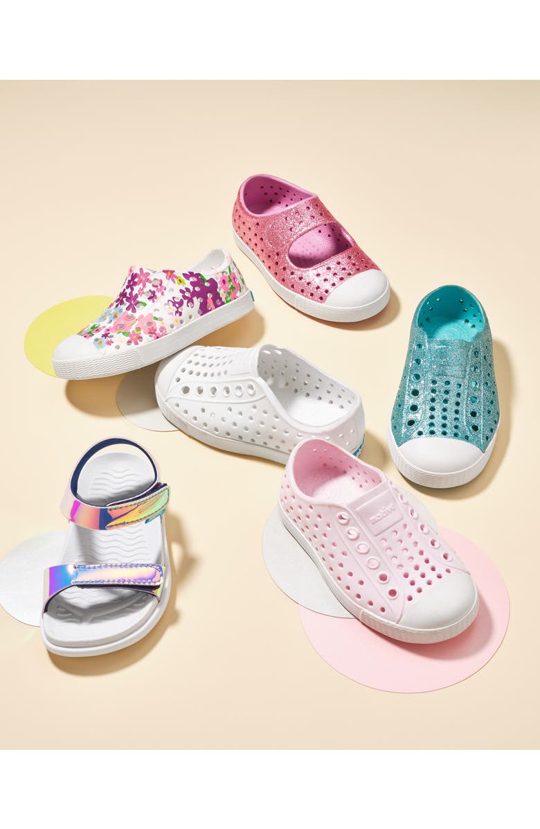 Native Shoes Juniper Bling Glitter Perforated Mary Jane, Main, color,