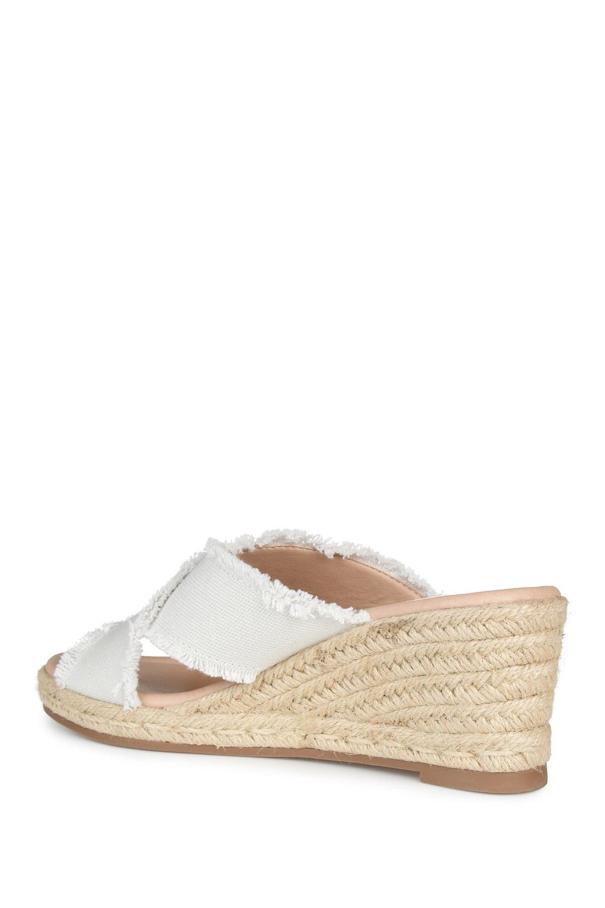 JOURNEE Shanni Slip-On Espadrille Wedge Sandal, Alternate, color, GREY
