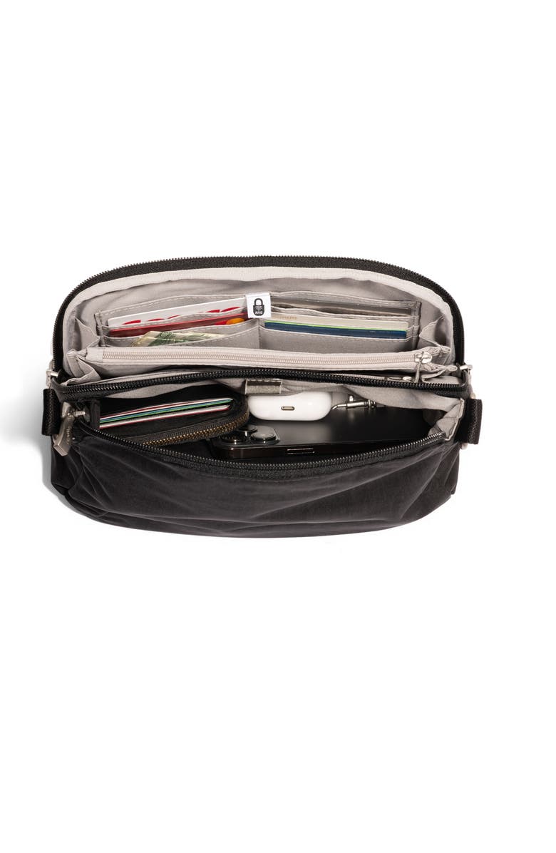 BAGGALLINI Coastal Flip Lock Crossbody Bag, Alternate, color, Black