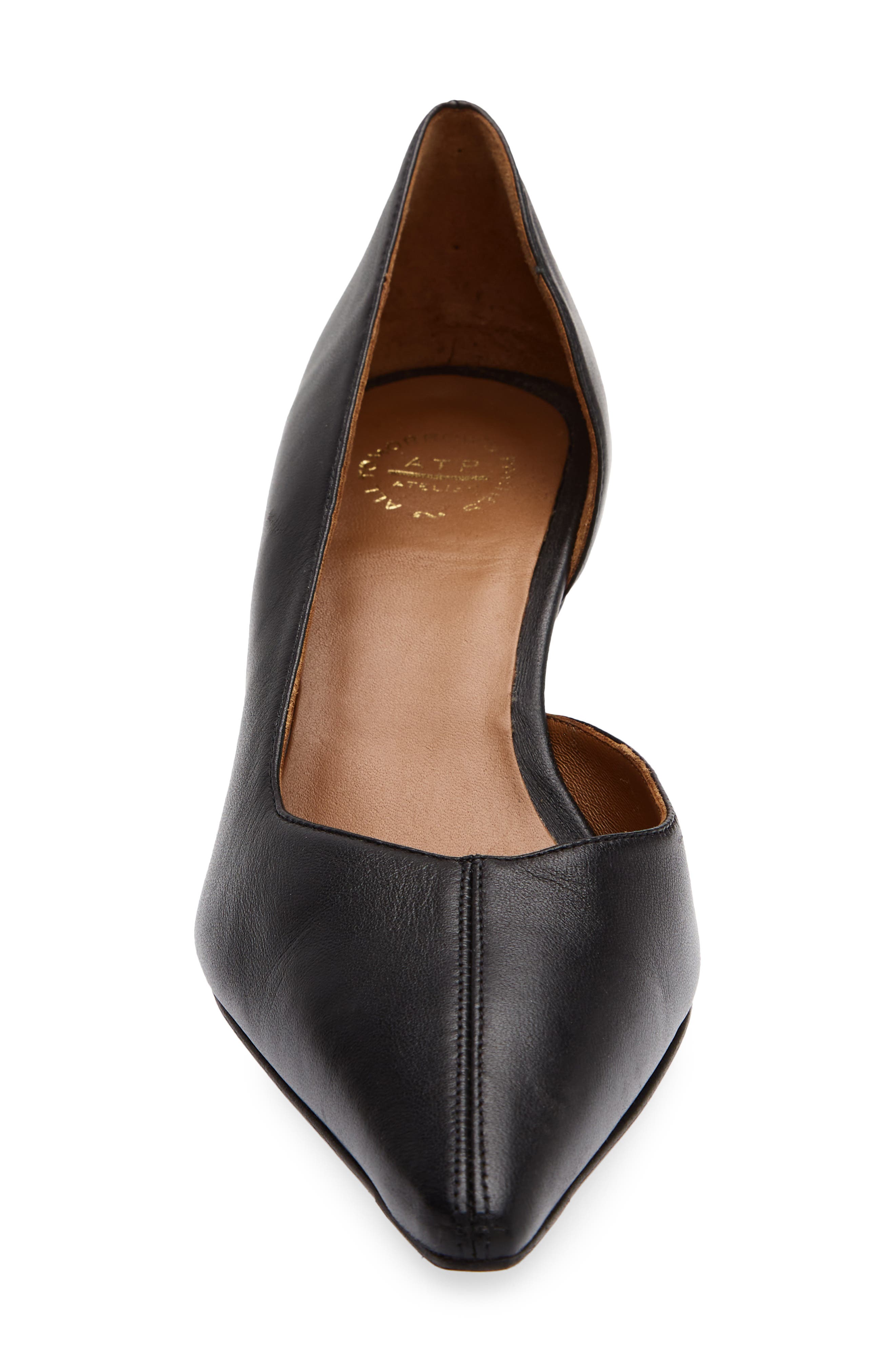 Irsina Leather Pump, Alternate, color, BLACK