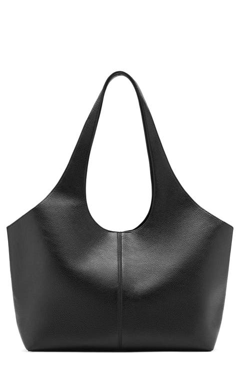 Large Faux Leather Shopper