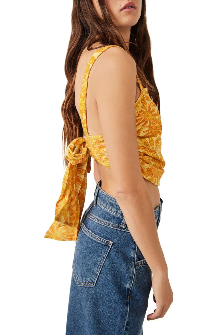All Tied Up Crop Tank, Alternate, color, YELLOW COMBO