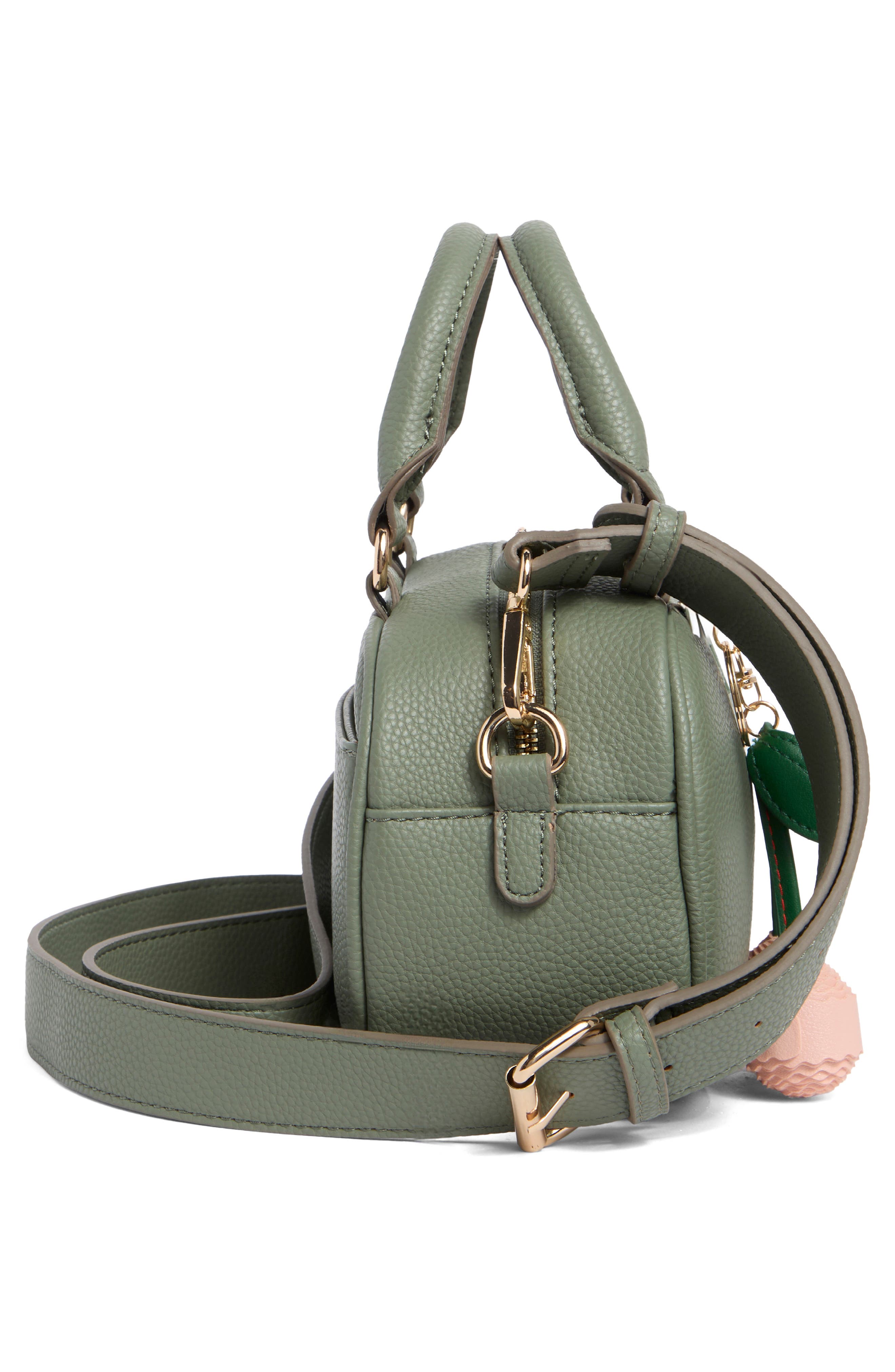 Nanette Lepore Ellah Mini Convertible Satchel Bag, Alternate, color, Artichoke