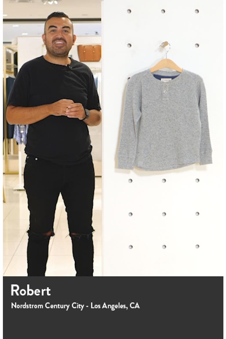 Long Sleeve Waffle Henley T-Shirt video