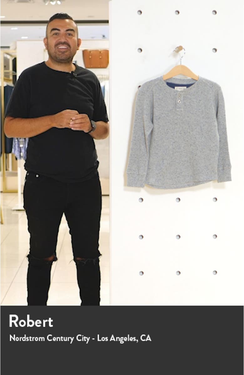 Long Sleeve Waffle Henley T-Shirt, sales video thumbnail